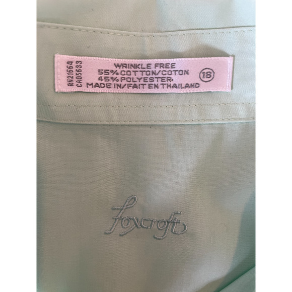 Foxcroft Light Green Button Down Shirt - Picture 9 of 12